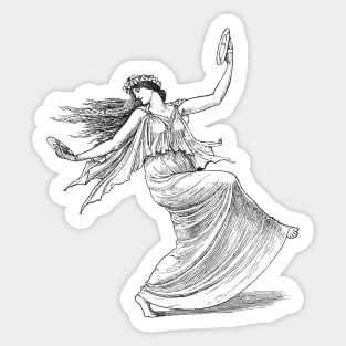 Dancing Nymph (Nymphe Danseuse) (1895) Sticker